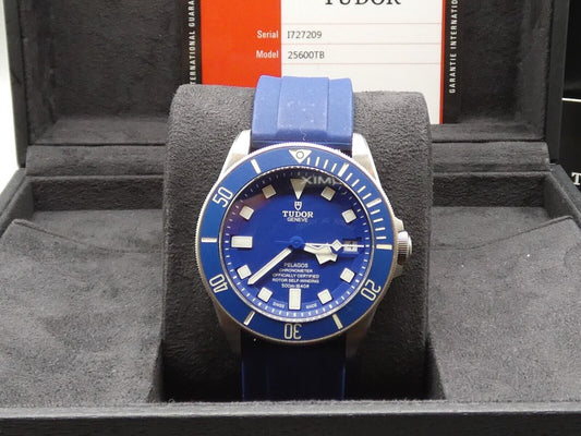 Tudor Pelagos Titanium Steel 42mm 25600TB Blue Dive Watch Box and Papers